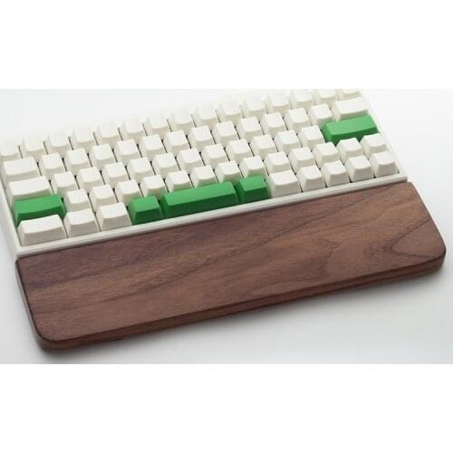 Metoo high quality Wooden Mechanical Keyboard Wrist Rest Pad Support Hand Pad For Mechanical Keyboard Walnut for 60/87/104 key