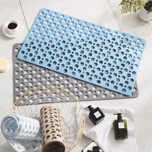 Eco Friendly Tasteless TPE Bathroom Toilet Sucker Bath Mat Bathtub Anti-Slip Mats Shower Room Pad