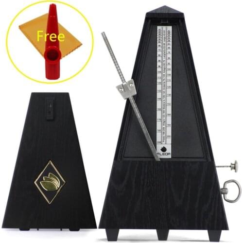 FLEOR Tower-type Mechanical Metronome With Pendulum Metronome Piano Drum Violin,Black