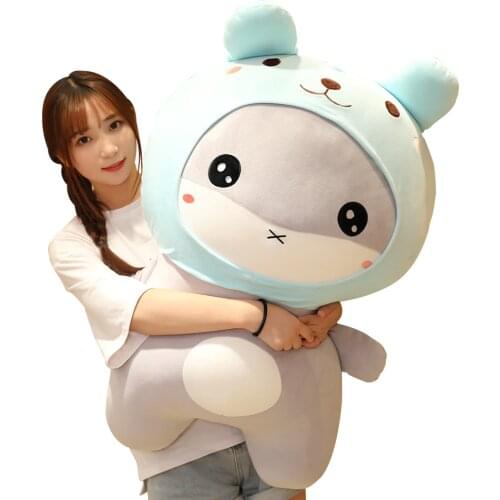 Lovely Hamster Mouse with Hat Plush Toy Stuffed Animal Christmas Gift Doll for Kids