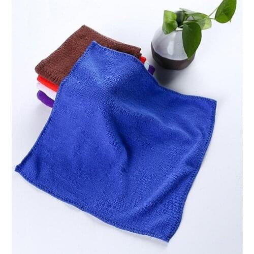 2021 Hot Sale Microfiber Car Cleaning Towels Automobile Motorcycle Washing Glass Household Cleaning Small Towels 25*25cm