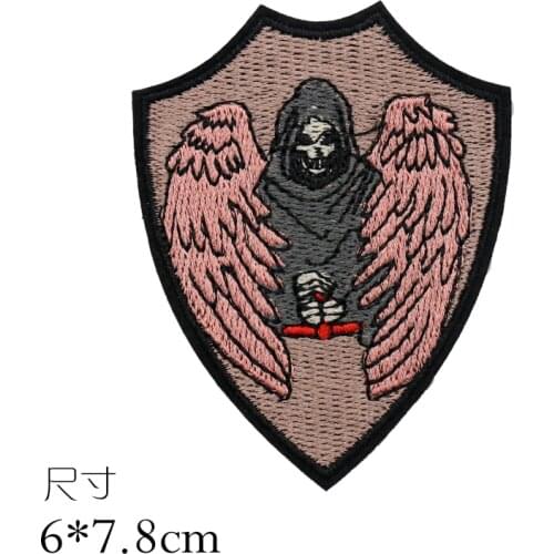 Custom Iron On Embroidered Patch applique woven badge customized logo available