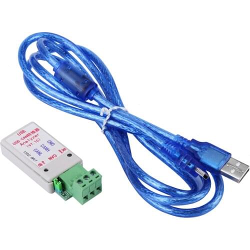 Adjustable Power Adapter USB To CAN Bus Converter Adapter With Cable Support For XP/WIN7/WIN8