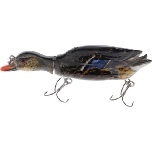 Fishing Bait Topwater Treble-Hook Segment Duck Saltwater Freshwater Lure
