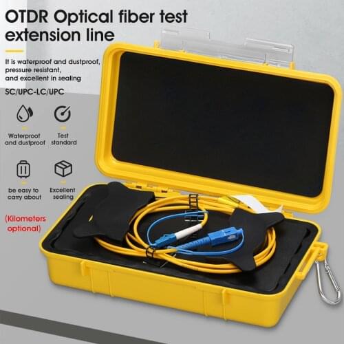 SC/UPC-LC/UPC OTDR Zone Eliminator,Fiber Rings ,Fiber Optic OTDR Launch Cable Box 500M 1Km 2Km SM 1310/1550nm