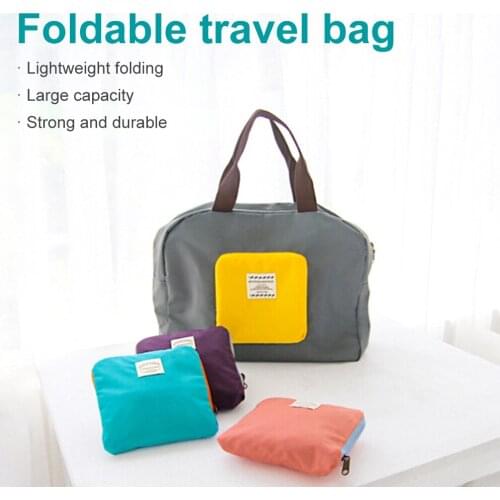 Foldable Travel Bag Luggage Storage Bag Waterproof Underwear Toiletries Cosmetics Bag with Handles Pocket Travel Organizer