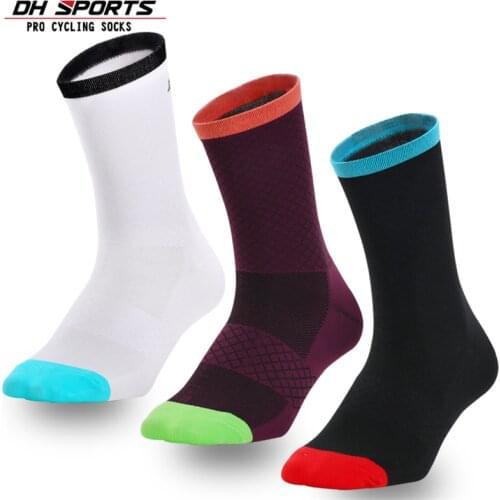 DH SPORTS Cycling Socks Outdoor Breathable Racing Running MTB Bicycle Socks Soft Thin Sports Sock Top Quality Cycling Bike Socks