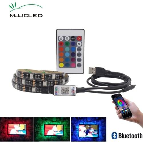 LED Strip Light USB 5V Bluetooth 24 Key Tira RGB Tape Waterproof SMD 5050 Bias Lighting Ribbon TV Backlight Remote Stripe