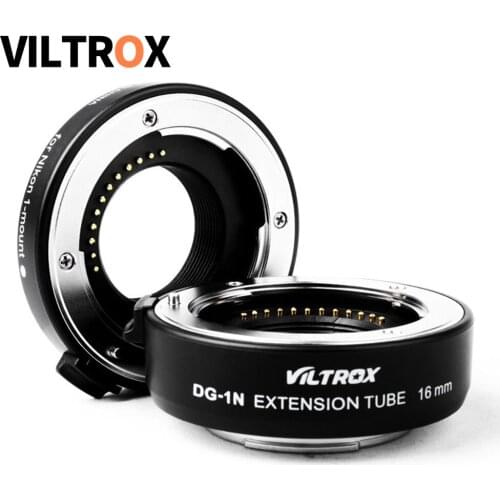 Viltrox DG-1N Auto Focus Macro Extension Tube 10mm+16mm Lens Adapter for Nikon 1 V1 V2 S1 J1 J2 J3 J4 J5 AW1 Mount Adapter