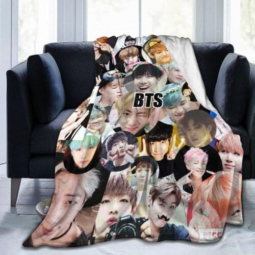 Bian Boxian splicing sofa bedroom decoration warm blanket 3D printing blanket throwing bed sheet adult home textile