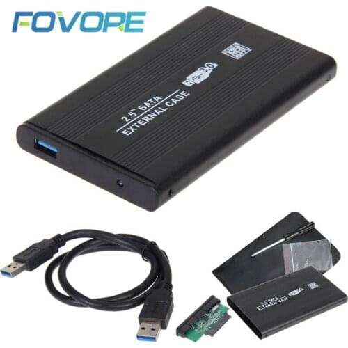 Hot USB 3.0 USB 2.0 2.5" inch SATA External Hard Drive Mobile Disk HD Aluminum Enclosure/Case Box Al Case