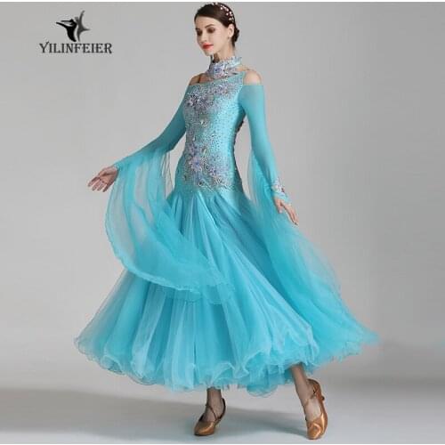 High-grade ballroom waltz dance dress ballroom dance competition dresses standard ballroom dancing clothes tango dress S7034