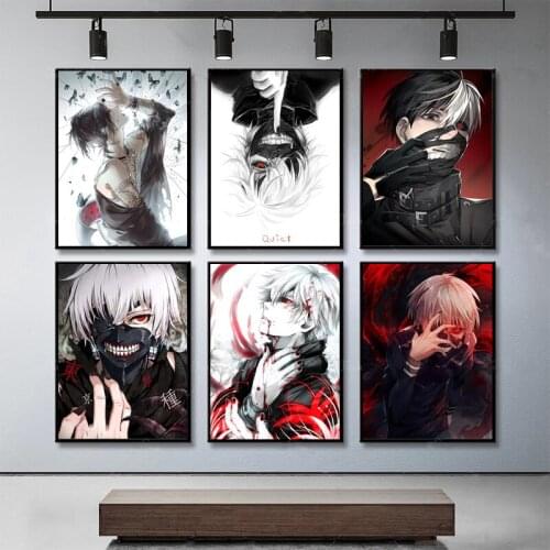 Japanese Anime Personality Color Wall Art Pictures Canvas Painting Posters and Prints for Living Room Home Artwork Indoor Decor