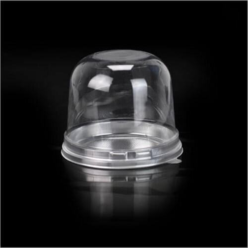2016 Sale Real Fondant 40 Pcs Clear Silver Cake Container With Dome Lid / Plastic Cupcake Box Cookie Favor Case Wedding Shower