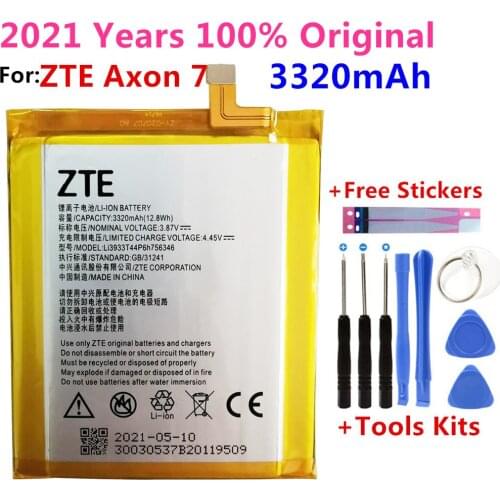 2020 Original New LI3931T44P8H756346 Battery For ZTE Axon 7 5.5inch A2017 Battery 3320mAh With Tracking Number