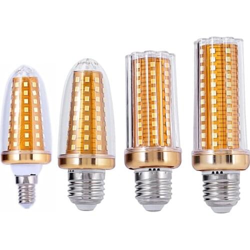 220V E27 18W 20W 24W Led Lamp Bulb E14 Led Candle Light Bulb E27 Corn Lamp Energy Saving Warm White Bombilla Chandelier Lighting