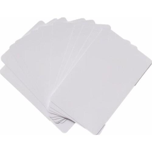 50pcs/ 0.45mm Hot Sales Blank Double Sides Printable Inkjet PVC Card with Glossy Finish Printing by Epson or Canon Printer