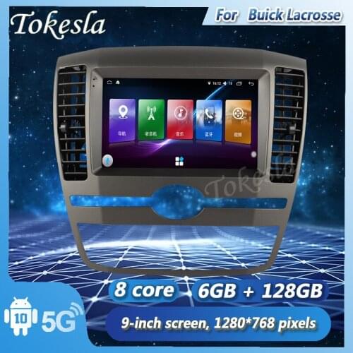 Tokesla Android 10 car radio audio intelligent touch Central Multimedia gps receiver screen system for Buick Lacrosse 2006-2008