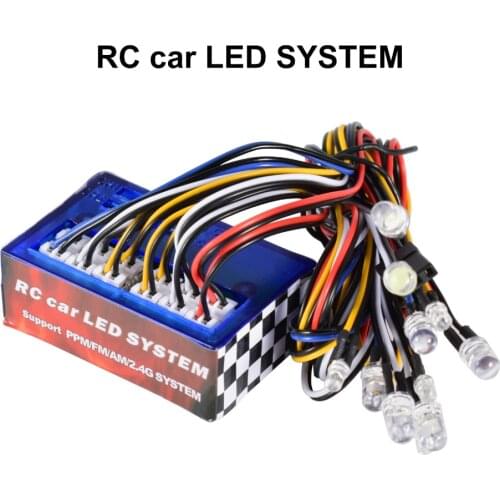 High Quality AUSTAR AX-003 Ultra Bright LED Lamp Light Kit for RC Car HSP Traxxas TAMIYA CC01 Axial SCX10 D90