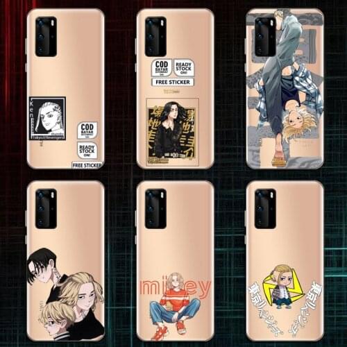 Tokyo Revengers manjiro sano Phone Case Clear Transparent for huawei honor P 40 30 20 lite Pro 10 i 8 9 x p smart 2019