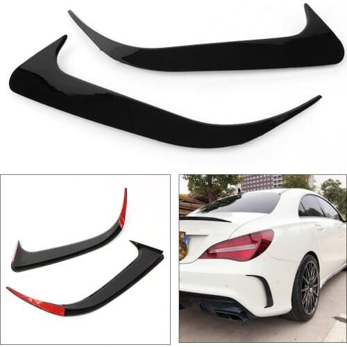 ABS Plastic Black Rear Canard Air Vent Cover Trim Mouldings for Benz CLA200 CLA220 CLA250 Car Decoration