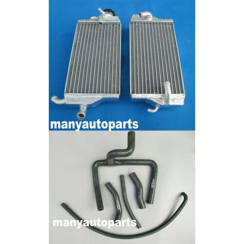 For Honda CR250/ CR 250 R 2000 2001 aluminum radiator + BLack silicone Y hose