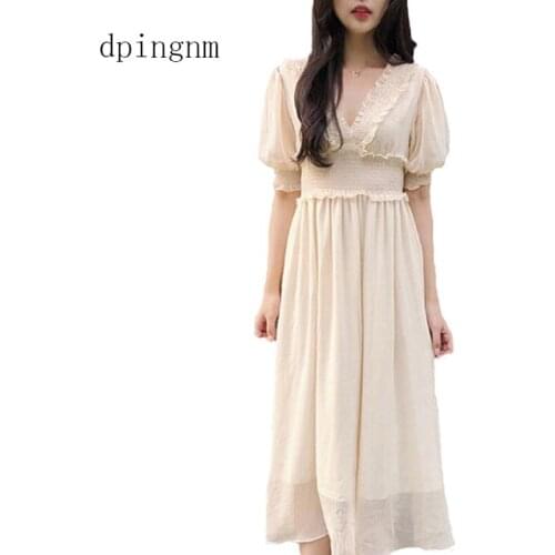 Dpingnm Summer Short Sleeve Dresses