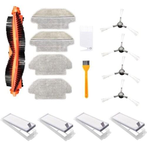 Filter Main Roller Brush Side Brushes for Mijia STYJ02YM Sweeping Robot Mopping Cloths for Viomi V2 Pro V-RVCLM21B Cleaning Part