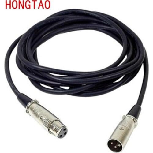 XLR Cable Male to Female M/F 3pin jack Audio Cable For Microphone Mixer 0.5m 1m 1.5m 1.8m 2m 3m 5m