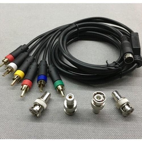 For SEGA Saturn RGB/RGBS RCA Composite Cable For Sony PVM BVM NEC XM UPSCALER BNC Not Component