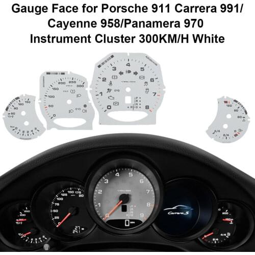 Dashboard Instrument Retrofit face-plate Polyester Film for Porsche Cayenne 958/Panamera 970/ 911 Carrera 991 Gauge Faces