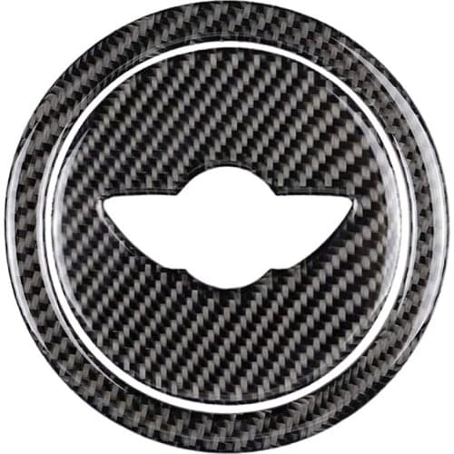 Carbon Fiber Steering Wheel Cover Sticker for Mini Cooper R55 R56 R Series Accessories