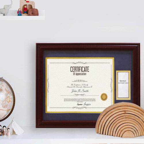 Nordic Wall mounted Rectangle Wooden Photo Frame Desktop Picture Frames for Portraits and Landscape Natural Wood Frame