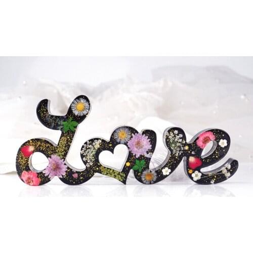 New Hot Word Letter Style Silicone Mold Resin Casting Mold Mothers Day Epoxy Mould DIY Tools For Home DIY SMR88