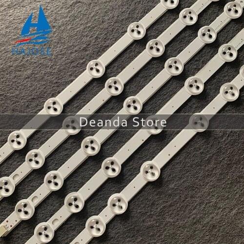 NEW 5 PCS/set LED backlight strip 39DLED A-TYPE REV02 39DLED B-TYPE_REV02 for VES390UNDA-2D-N02 TX-39A300B (4*A*7LED 1*B*8LED)