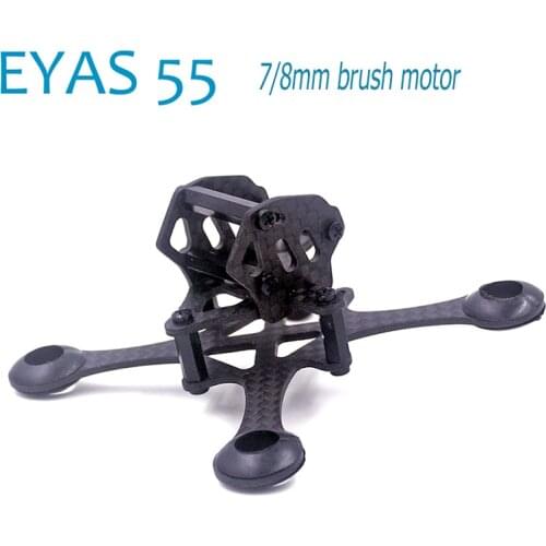 NEW EYAS 55 Mini Frame Kit 85mm Wheelbase 7mm/8mm Mini Brush Motor 55mm propeller for RC UAV Indoor FPV Racing