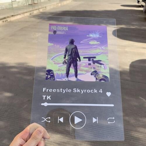 Custom Spotify Code Acrylic Music Board Personalized Personal Photos/Album Anniversary Photo Album Plaque With Gift Box