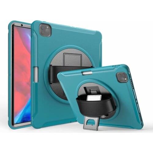 Rotary Handle Shockproof Armor Cover For New IPad Pro 12.9 Inch 2020 WIth Pen Slot Tablet Protective Case Stand Shell Coque+pen