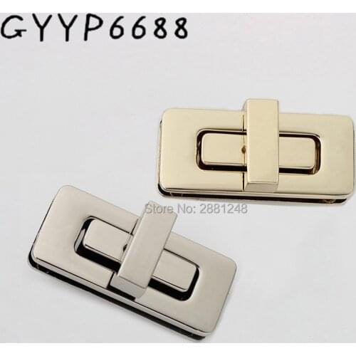 1-5set 43x19mm rectangle metal clasp metal clasp turn lock for bag flip lock Leather Accessories handmade clasp handmade