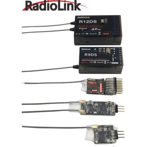 Radiolink R12DSM R6DSM R6DS R9DS R12DS Receiver RX 2.4G Signal 12CH for AT9 AT9S AT10 AT10II RC Remote Control Radio Transmitter