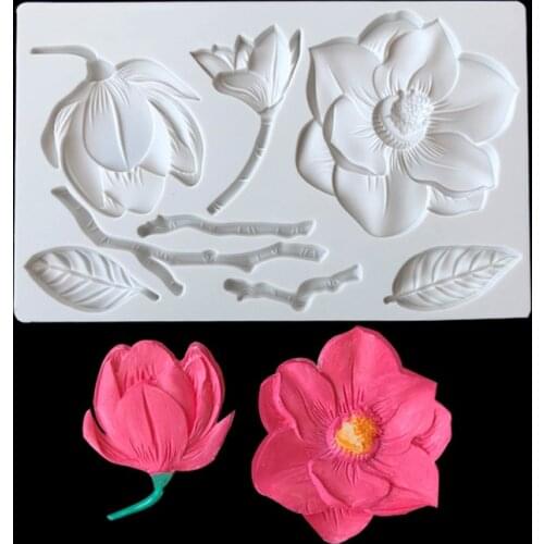 Flower Shape Fondant Silicone Cake Mold DIY Cake Lace Decoration Chocolate Candy Baking Tools Kitchen Accessories