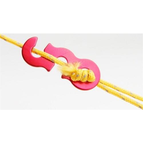 Tent Wind Rope Buckle Ultralight Aluminum Outdoor Camping Tent Buckle Hook Portable Tent Wind Stopper Tent Camping Accessories