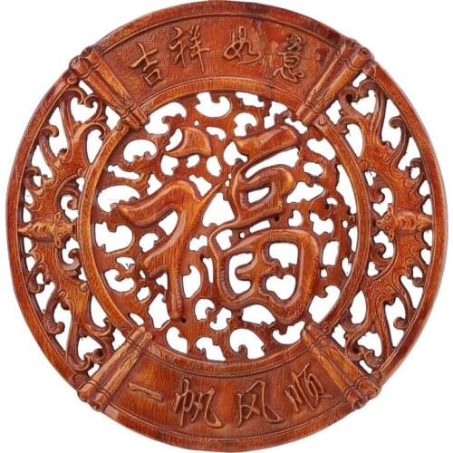 VZLX Wood Carved Applique Frame Corner Onlay Unpainted Furniture Home Door Decor Decoration Accessories Auspicious