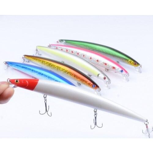 1 Pcs 18.5cm 22g Minnow Fishing Lure Laser Hard Artificial Bait Plastic Big Fake Fish Lures Sea Fishing Bait Crankbait Wobblers