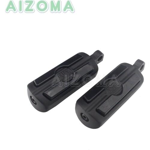 2pcs Motorcycle Footpegs Foot Rest Pedals 10mm Holes For Harley 1984-2018 models w/ Male Mount-style Foot Peg Footrests
