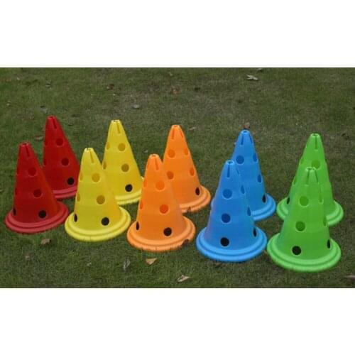 30CM Durable Soccer training mark barrel Football training obstacles bucket with holes