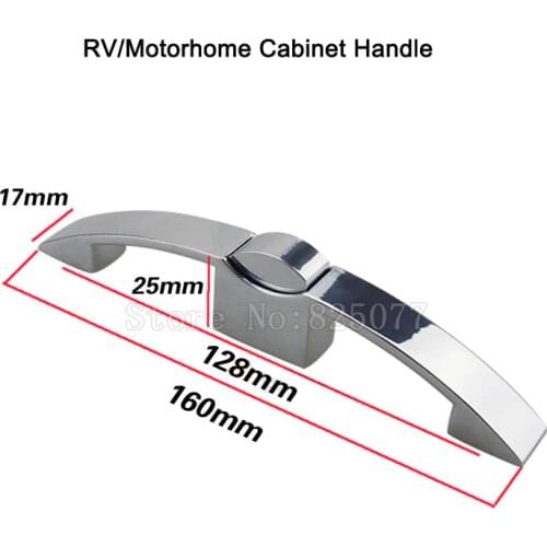 DHL 40PCS 128mm/160mm Pitch Arc Button Pull Lock Pull Type Camper RV Cupboard Door Furniture Cupboard Door Handle Lock JF1538