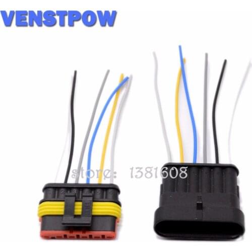 6 Way 6P auto connector Male & Female Waterproof Electrical Connector Plug with cable Auto wire connector