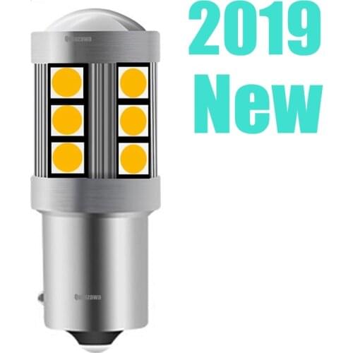 1pcs 1156PY BAU15S 1056 7507 PY21W 150 Degree 3030 LED Orange Red Car LED Parking Lamp Brake Auto Turn Signal Light Amber Yellow