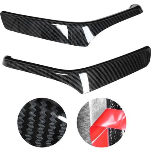 Dashboard Side Instrument Box Trim Carbon Fiber Grain Fit for Ford F150 2015-2020